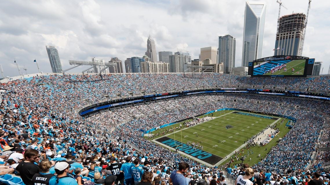 Carolina Panthers Football Stadium during a football game